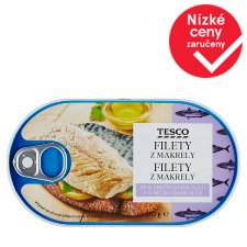 Tesco Mackerel Fillets in Sunflower Oil 170g