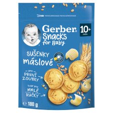 GERBER Snacks máslové sušenky 180g