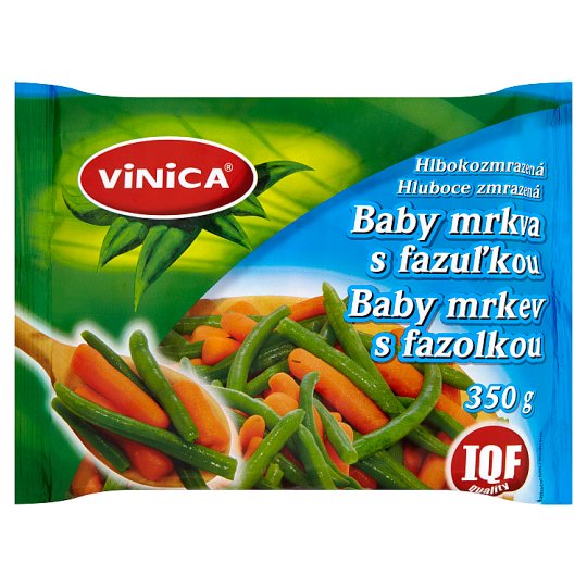 Vinica Hluboce zmrazená baby mrkev s fazolkou 350g