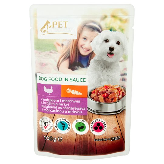 Tesco Pet Specialist Kousky s krůtím a mrkví v omáčce 100g