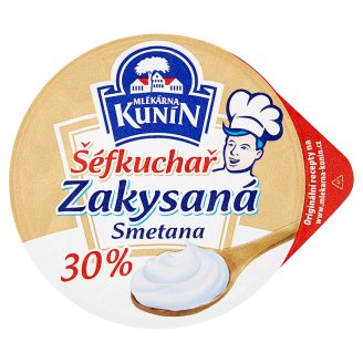 Mlékárna Kunín Šéfkuchař zakysaná smetana 30% 180g