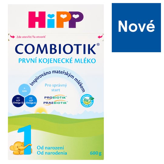 HiPP Combiotik 1 Bio první kojenecké mléko od narození 600g