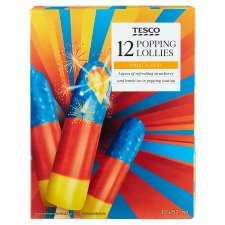 Tesco Popping Lolly 12 x 52ml (624ml)