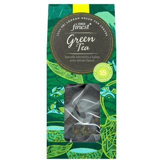 Tesco Finest Zelený čaj porcovaný 15 pyramidových sáčků 30g