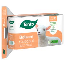 Tento Balsam Coconut Toilet Paper 3 Ply 16 Rolls