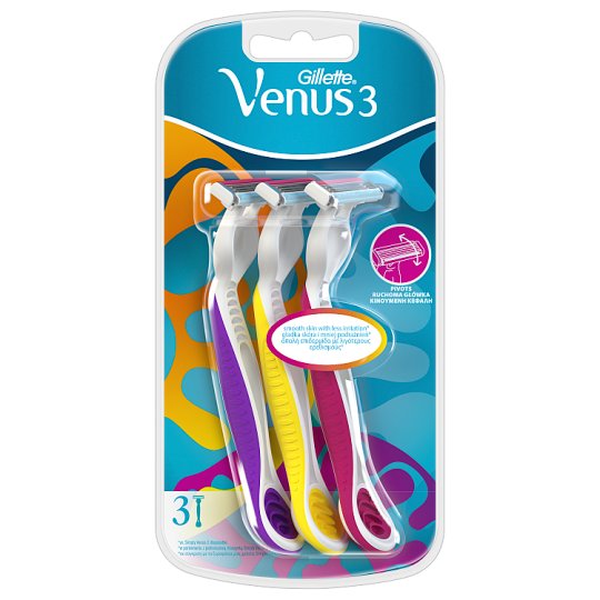 Gillette Venus3 Dámská Pohotová Holítka 3 Ks