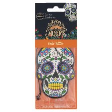 Aroma Car Dia de los Muertos Gold Tattoo Air Freshener 1 pc