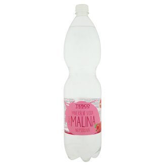 Tesco Minerální voda neperlivá s příchutí malina 1,5l