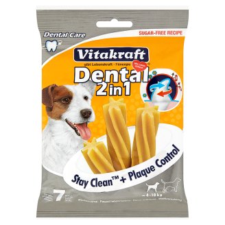 Vitakraft Dental 2v1 tyčky pro čištění zubů pro psy 7 ks