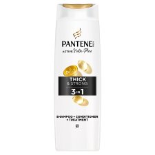 Pantene Pro-V Thick & Strong 3 in 1 Shampoo 325ml for Fine, Weak Hair. Active Nutri-Plex