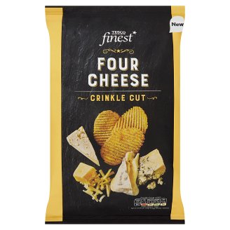 Tesco Finest Bramborové lupínky s příchutí čtyř sýrů 150g
