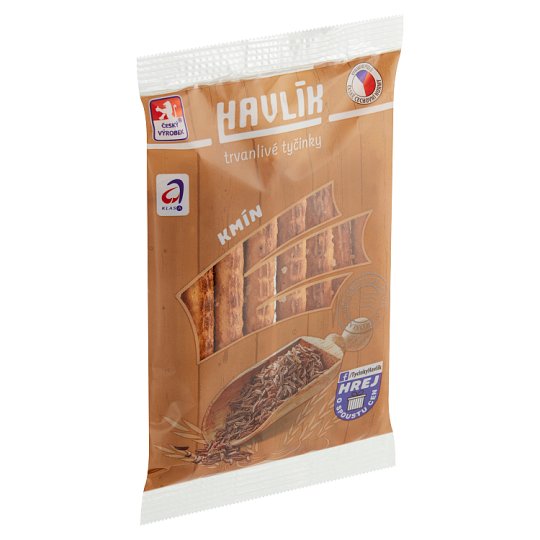 Havlík Kmín trvanlivé tyčinky se sýrem a solí 90g