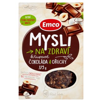 Emco Mysli na Zdraví Křupavé čokoláda a ořechy 375g