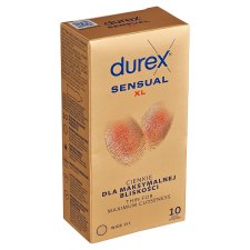 Durex Sensual XL Wide Fit kondomy 10 ks