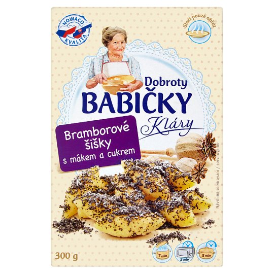 Dobroty Babičky Kláry Bramborové šišky s mákem a cukrem 300g