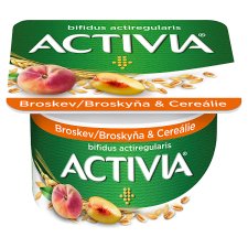 Activia probiotický jogurt broskev cereálie/ červené ovoce cereálie 120g
