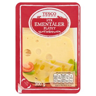 Tesco Sýr ementáler 45 % plátky 300g