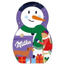 Milka adventní kalendář Sněhulák, mléčná čokoláda 213g