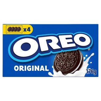 Oreo Original Kakaové sušenky s náplní s vanilkovou příchutí 176g