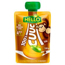 Hello Cuuc 100% ovocná přesnídávka s banány 100g