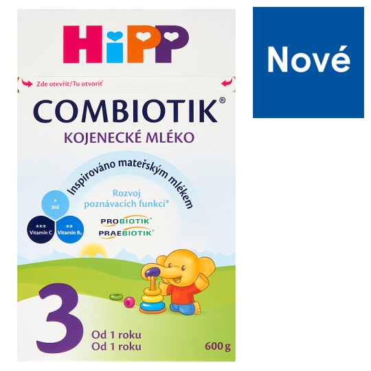 HiPP Combiotik 3 kojenecké mléko od 1 roku 600g