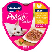 Vitakraft Poésie Création Chicken and Garden Vegetables in Sauce 85g