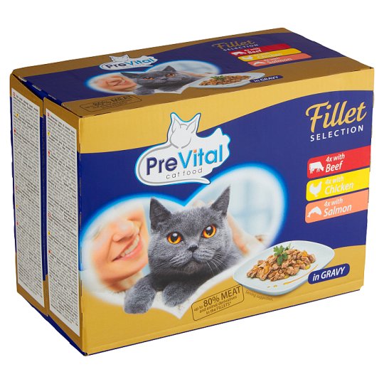 PreVital Naturel Kompletní krmivo pro dospělé kočky 12 x 85g