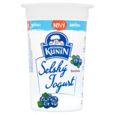 Mlékárna Kunín Selský jogurt borůvka 200g