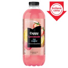 Cappy Lemonade No Sugar Lemon & Strawberry 1,25l