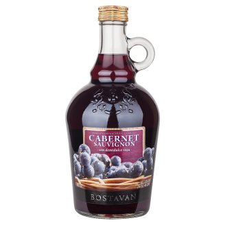 Bostavan Cabernet červené polosladké víno 1l