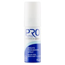 Tesco Pro Formula Freshmint ústní sprej bez cukru 15ml