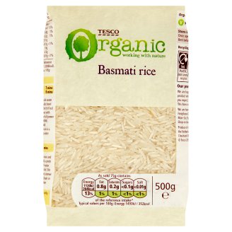 Tesco Bio rýže dlouhozrnná Basmati 500g