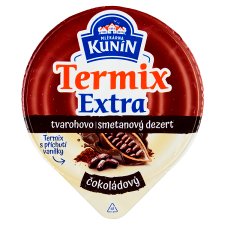 Mlékárna Kunín Termix extra tvarohovo smetanový dezert čokoládový 130g