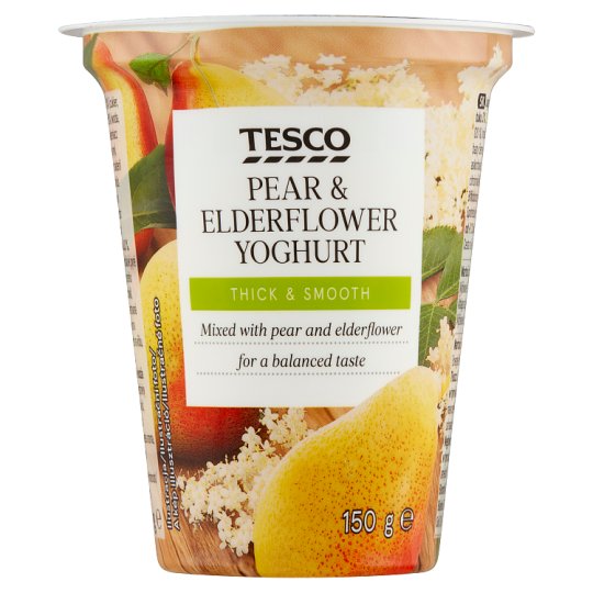 Tesco Pear & Elderflower Yoghurt 150g