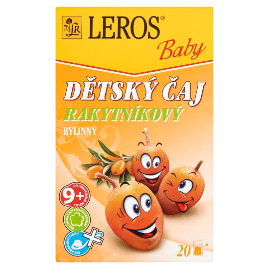 Leros Baby Dětský čaj rakytníkový bylinný 20 x 2g