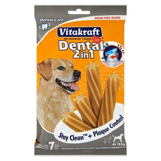 Vitakraft Dental 2v1 čisticí tyčky pro psy 7 ks 180g
