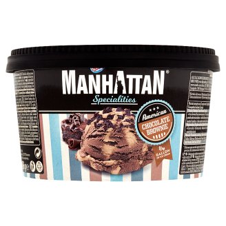 Manhattan Specialities Mražený krém čokoládový a mražený krém s kousky sušenek brownie 946ml