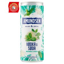 Amundsen Vodka & soda bezinka a máta 250ml