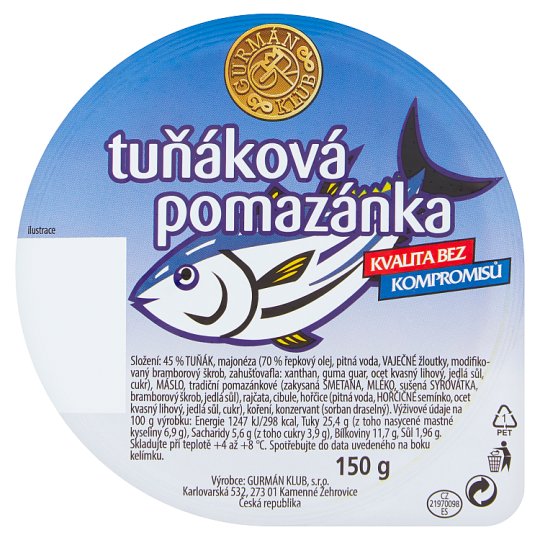 Gurmán Klub Tuna Spread 150g
