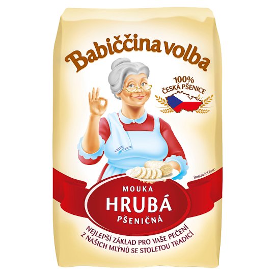 Babiččina Volba Mouka hrubá pšeničná 1kg