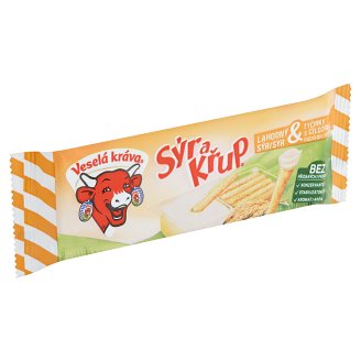 Veselá Kráva Sýr a křup Lahodný sýr & tyčinky s celozrnnou moukou 35g