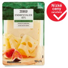 Tesco Emmentaler 45% Matured Cheese Slices 100g