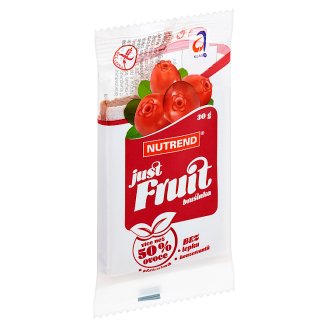 Nutrend Just Fruit Ovocná tyčinka brusinka 30g