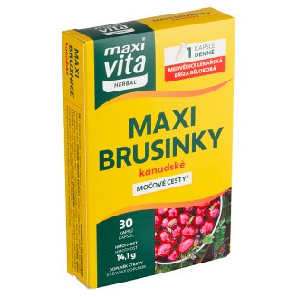 MaxiVita Herbal Maxi brusinky kanadské 30 kapslí 14,1g