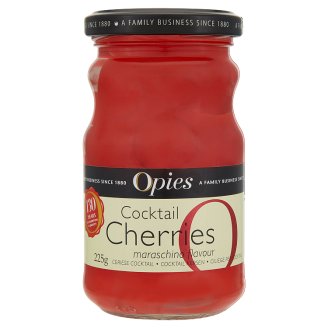 Opies Koktejlové třešně červené bez stopky 225g