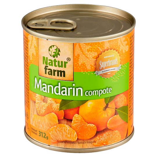 Natur Farm Mandarin Compote 312g Tesco Groceries