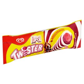 Twister Max zmrzlina s příchutí černého rybízu, jahodovo-citronová a mražený krém vanilkový 80ml