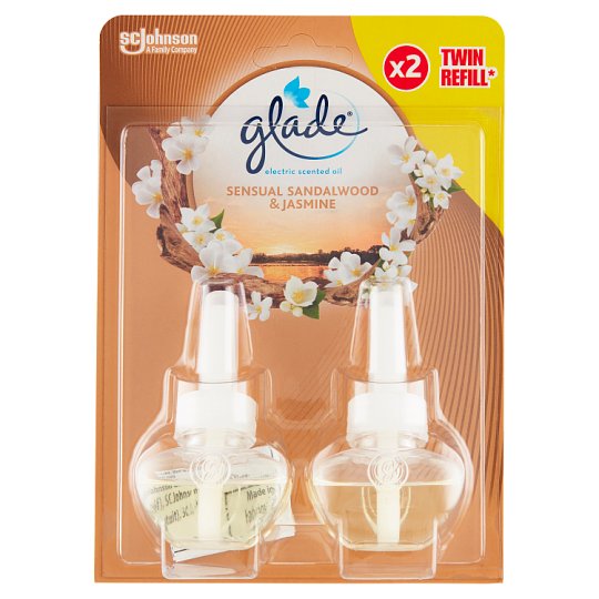 Glade Sensual Sandalwood & Jasmine Electric Scented Oil Refill 2 x 20ml