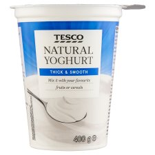 Tesco Natural Yoghurt with Bifidoculture 400g