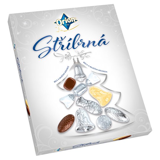 ORION Vánoční kolekce stříbrná bílo-mléčná 500g